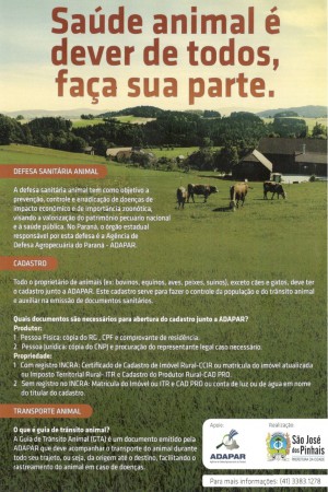 Cadastro e Transporte Animal - ADAPAR